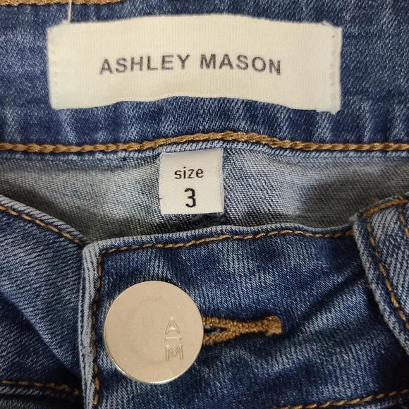 DISTRESSED DENIM SKINNY JEANS - Picture 6 of 7